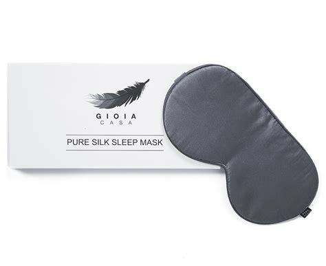 Gioia Casa Pure Silk Sleep Mask Charcoal Catch Co Nz