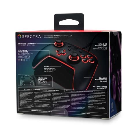 Powera Spectra Enhanced Wired Controller For Nintendo Switch Nintendo