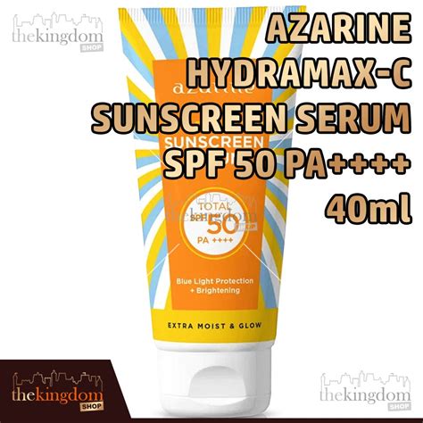 Jual Azarine Hydramax C Sunscreen Serum SPF 50 PA 40ml Krim