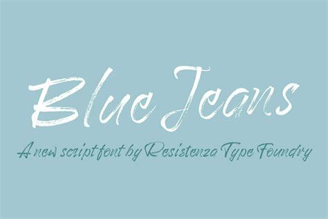 Blue Jeans Font Youworkforthem