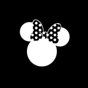 Minnie Mouse Bow Vinyl Decal Stickers