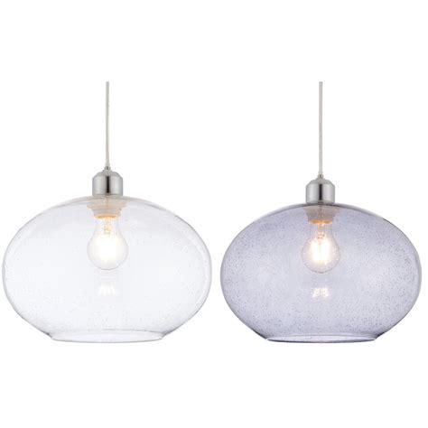 Modern Bubble Effect Glass Ceiling Pendant Light Shade Endon Dimitri