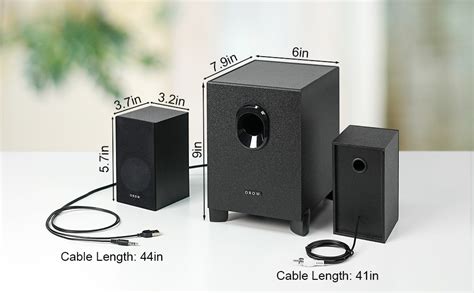 Orow New Usb Powered 2 1 Multimedia Speakers System With Subwoofer 16w Computer Speakers Strong