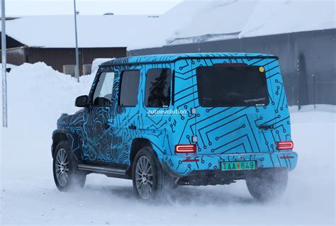 2024 Mercedes Benz Eqg Electric G Class Suv Spied Winter Testing Amg