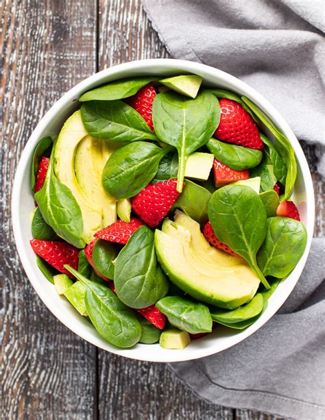 Strawberry Spinach Salad With Avocado A Virtual Vegan