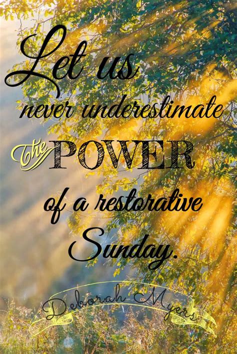 💛 Sunday Restoration 💛