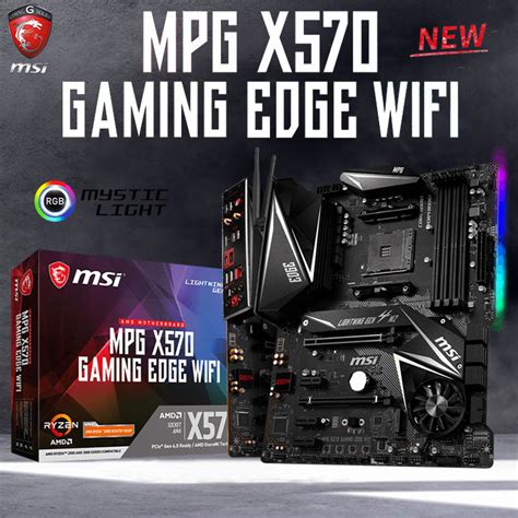 Msi Mpg X570 Gaming Edge Wifi Motherboard Manual X570 Gaming Atx Amd ...