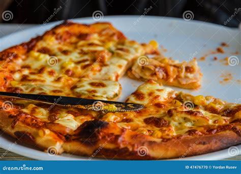 Pizza slices stock photo. Image of cuts, dinner, bake - 47476770