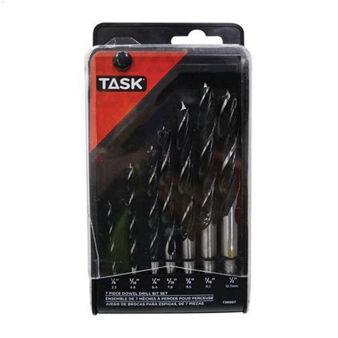 Task Tools & Abrasives - Dowel Drill Bit Set-7/Pack | Drill Bits