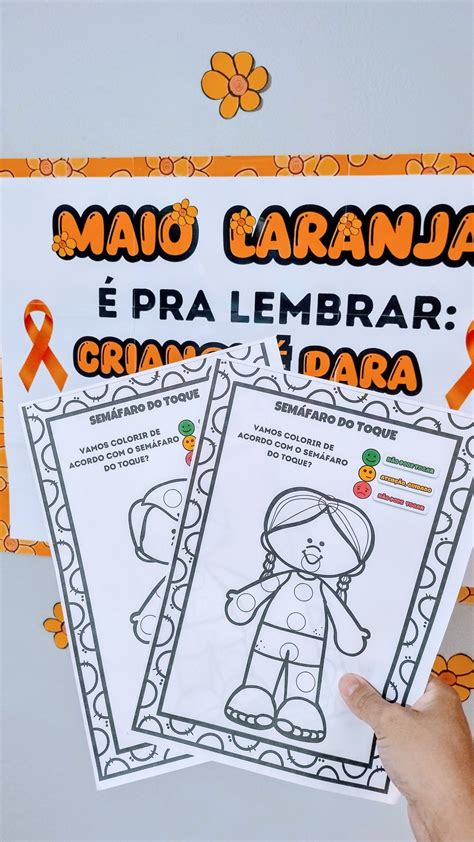 Maio Laranja Atividades Sobre O Faça Bonito