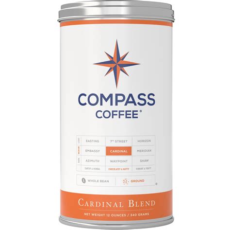 Compass Coffee Ground Coffee Cardinal Blend Freshdirect