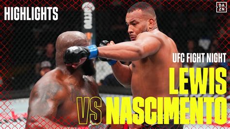 Derrick Lewis Vs Rodrigo Nascimento Ufc Fight Night Dazn Highlights