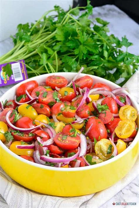 Quick And Easy Tomato Salad Chef Lolas Kitchen