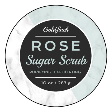 Colored Marble Sugar Scrub Label Template Onlinelabels®