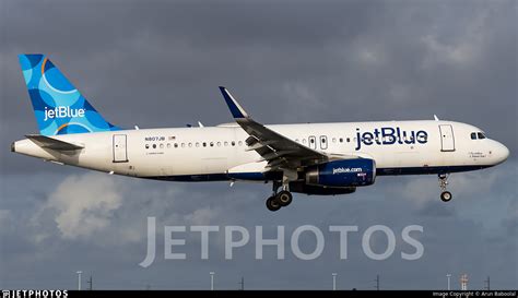 N807JB Airbus A320 232 JetBlue Airways Arun Baboolal JetPhotos