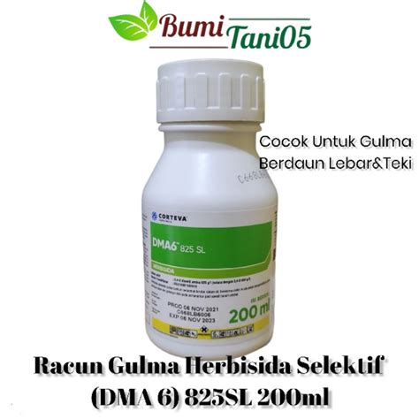 Jual Racun Gulma Daun Lebar Herbisida DMA 6 825SL Kemasan 200ml