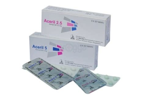 Aceril 2 5 2 5mg Tablet এসরল ২ ৫ ম গর টযবলট Arogga Online