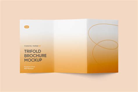 Both Sides Of Tri Fold Brochure Mockup Free Resource Boy