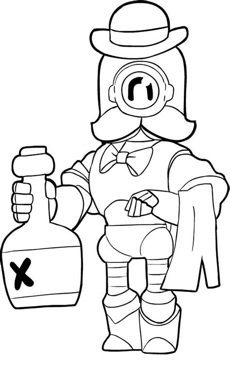 Imagenes De El Primo Brawl Stars Para Colorear Dibujos Para Colorear