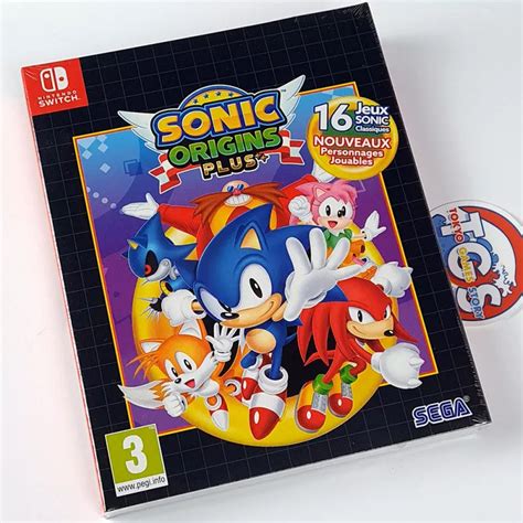 Sonic Origins Plus Switch Fr New Multi Languageartbooksleeverevers