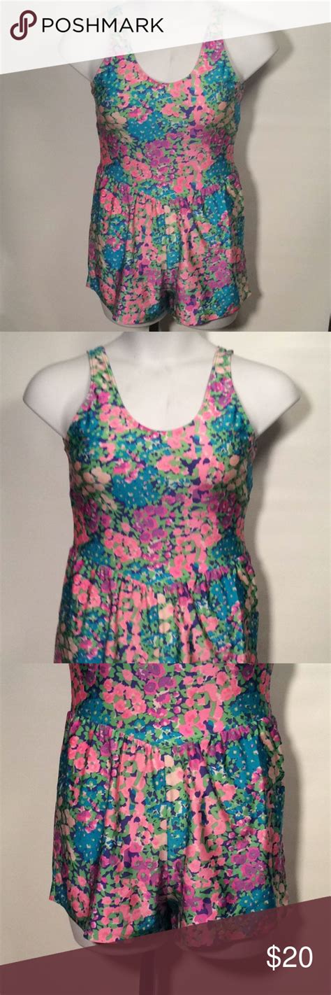 Sz 14 Vintage Swimsuit By Blair 1 Pc Floral Print Vintage Swimsuit Floral Prints Swimsuits