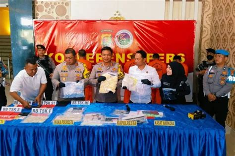 Polres Bandarlampung Tangkap 5 Tersangka Peredaran Narkoba