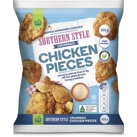 Woolworths Southern Style Crumbed Chicken Pieces 850g Woolworths