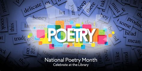 National Poetry Month Celebrate At The Library San Mateo County