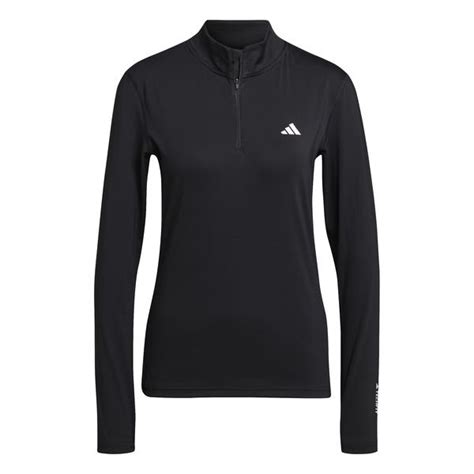 adidas Treningsgenser Techfit 1 4 Glidelås Sort Hvit Dame