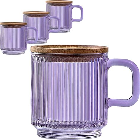 Amazon Lysenn Glass Coffee Mugs Set Of Premium Classical