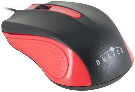 Купить Мышь Оклик 225M черный/синий оптическая (1000dpi) USB (3but ...