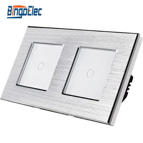 Bingoelec Smart Life Switch Double Frame 2 Gang 1 Way Wifi Switch Eu Uk