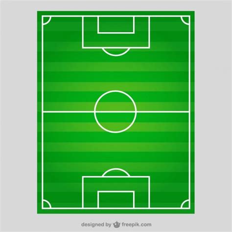 Campo De Futebol Em Vista De Cima Vetor Premium Vector Freepik