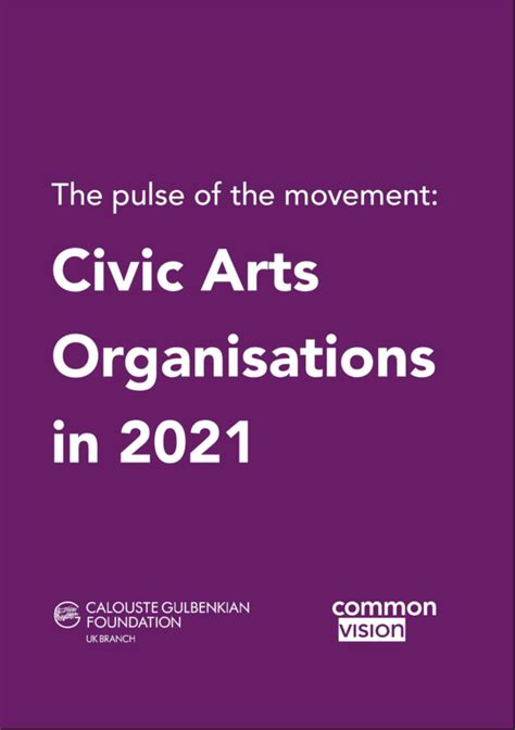 The Pulse Of The Movement Civic Arts Organisations In 2021 Calouste