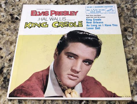 Elvis Presley King Creole Rpm Rca Victor Epa Picture Sleeve