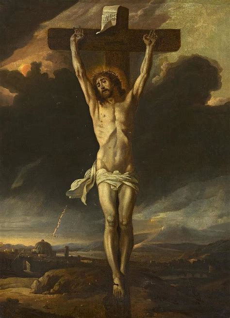 Christ on the cross Painting by AntonGoubau | Fine Art America