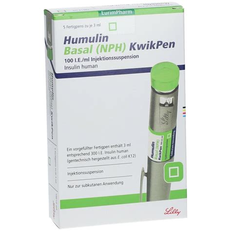 Humulin Basal Nph Kwikpen I E Ml Inj Susp St Mit Dem E Rezept