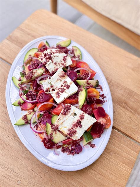 Roasted Beet Greek Salad With Olive Vinaigrette Recipe Pamela Salzman