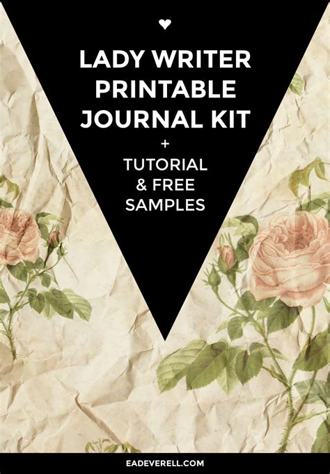 The Lady Writer Printable Journal Kit | creative writing blog