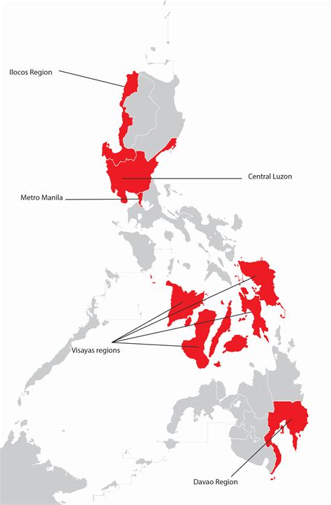 Regions Of The Philippines Map