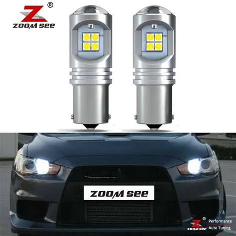 Pcs White Canbus Led Bulb Drl Daytime Running Light Driving For