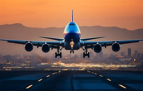 Jumbo Jet Volando En El Cielo Foto Gratis