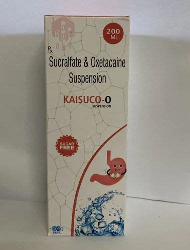 200 Ml Kaisuco O Sucralfate Oxetacaine Suspension Syrup At Rs 275