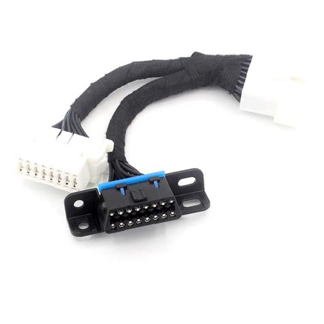 Obd Ii Splitter Y Cable1 Male To 2 Female Obd2 Full 16 Pin Pass Through Car Replacement