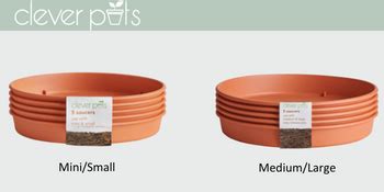 Clever Pots Plant Pot Saucers Pack Of For Use With Mini And Small