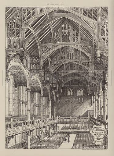 The Church House, Westminster, The Interior of the Great Hall stock ...