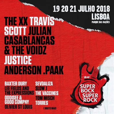 Super Bock Super Rock Festival France 2024 Guide Programmation