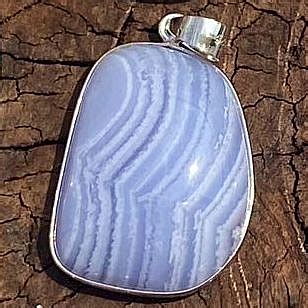 Chalcedon Anhänger Edelstein Freeform Silber 925 6 8x25 30 mm A AA