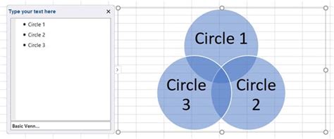 Venn Diagram Chart Excel