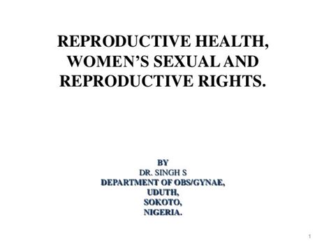 Overview Of Reproductive Health Women Sexual And Rights